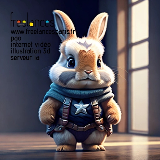 Pao internet vidéo illustration 3d serveur intelligence générative freelance paris studio de création 5T28GK51